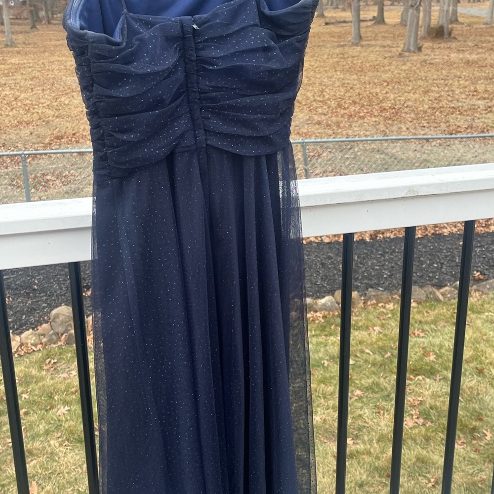 Navy Blue sparkly dress worn once like new size 2-4